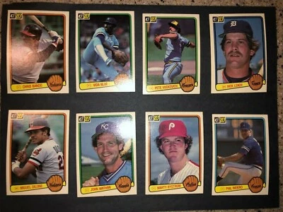 1983 DONRUSS BASEBALL CARDS 33-643 YOU CHOOSE MLB CARD VINTAGE FREE SHIPPING - Image 1 of 4