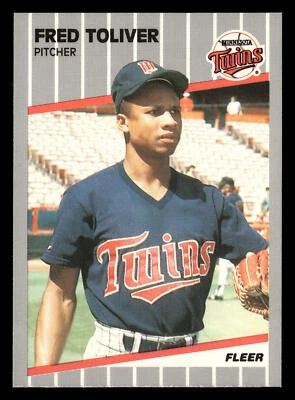 Fred Toliver 1989 Fleer #126 Minnesota Twins BUY3GET1FREE - Image 1 of 2
