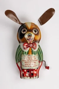Vintage Mattel Wind Up Tin Toy / "Oh Where Oh Where Has My Little Dog Gone?" - Bild 1 von 7