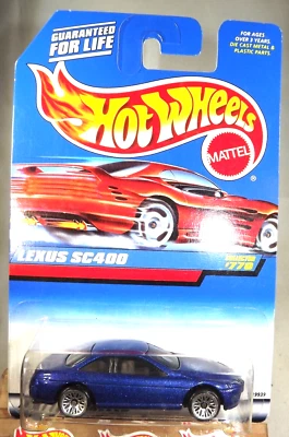 1997 Hot Wheels Mainline/Collector #770 LEXUS SC400 Purple w/Chrome Lace Spokes - Image 1 of 4