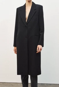 Zara Longline Nadelstreifen Gehrock ZW Collection Schwarz Gr. M 9839/807 Neu - Bild 1 von 13