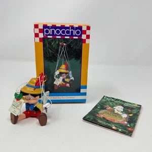 1994 Enesco Treasury of Christmas Ornament Pinnochio "A Real Boy for Christmas" - Picture 1 of 13