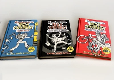 The Misadventures of Max Crumbly Series 3- Book Set EUC Rachel Renee Russell Foto 1 de 4