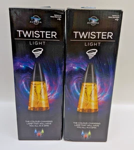2x Aurora Farbwechsel Twister Licht Lampe LED Stimmung Disco Party Nacht - Bild 1 von 10