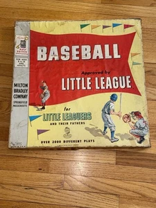 1958 Milton Bradley Little League Baseball Board Game with Original Box & Parts - Picture 1 of 21