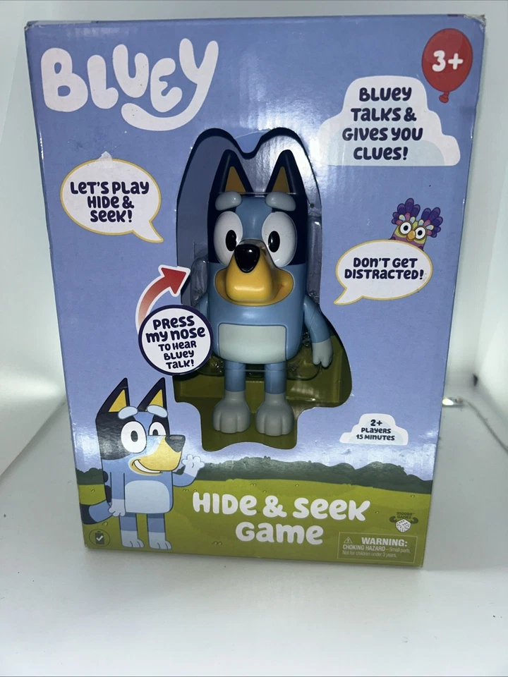 Bluey Hide & Seek Game, Hide Bluey & press her nose to start the timer, Ages 3+ - Image 1 of 2