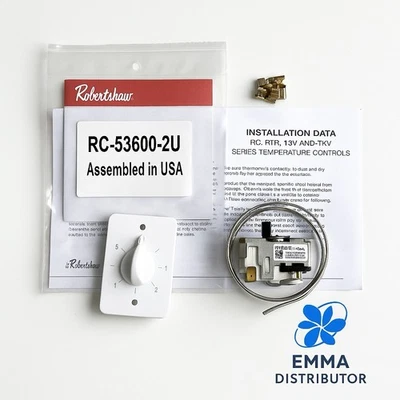 Robertshaw Thermostat Freezer Rc53600-2pi (-11.5c To -16.3c) (-20.2c To -26.8c) - Image 1 of 4