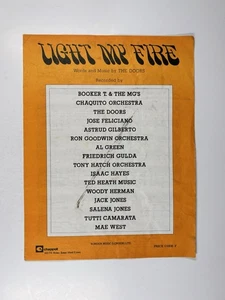 The Doors Light My Fire Sheet Music Jose Feliciano Original Vintage  - Picture 1 of 13