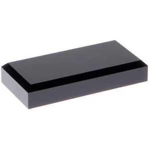 Plymor Black Acrylic Rectangular Beveled Display Base, 4" W x 2" D x 0.75" H - Picture 1 of 1