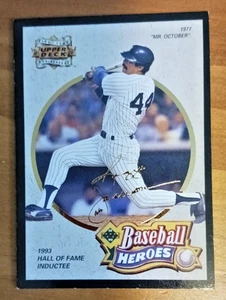 1993 Upper Deck Baseball Heroes Five Year Anniversary Reggie Jackson #A9-NM - Picture 1 of 2