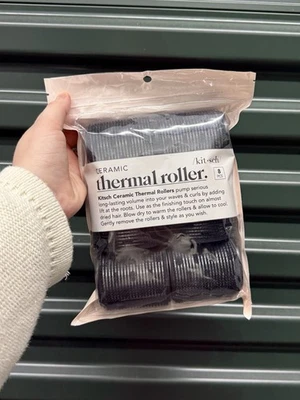 Rodillos térmicos de cerámica Kitsch 8 unidades 3 tamaños volumen y rizo autoagarrables Foto 1 de 2