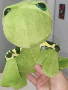 Meeresschildkröte grün große Augen hängend Saugnapf Auto Stofftier Plüschtier - Bild 1 von 5