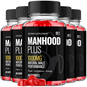 Manhood Plus Gummies - Support for Enhanced Energy and Vitality (5 Pack) - Picture 1 of 9