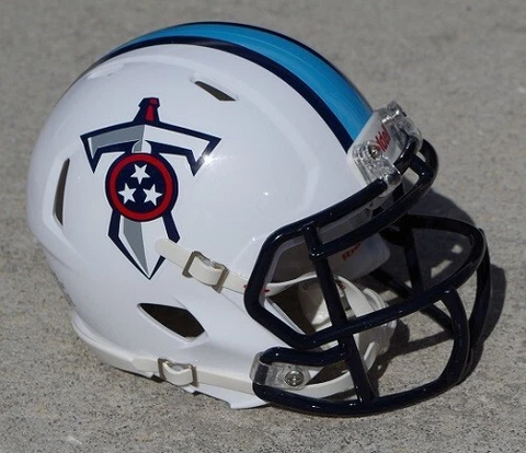 TENNESSEE TITANS WHITE CONCEPT FOOTBALL MINI HELMET Cover