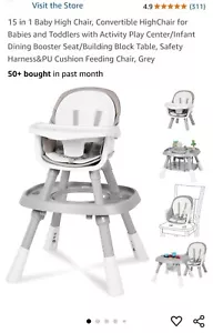 15 in 1 Baby Convertible HighChair for Babies and Toddlers - Picture 1 of 2