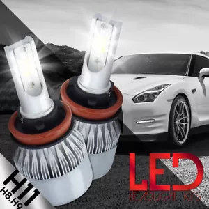 XENTEC 8000LM 80W H11 H9 H8 LED Headlight Kit Bulbs Pair 6000K Xenon White - Picture 1 of 12