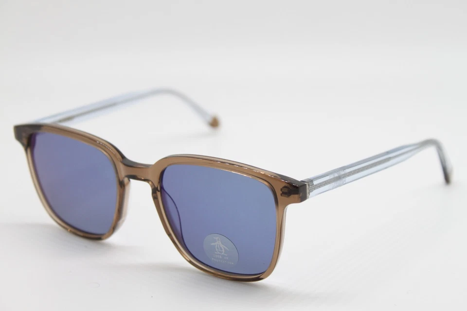 NUEVAS GAFAS DE SOL PENGUIN THE TOMMY SUN SF MARRÓN AZUL CRISTAL AUTÉNTICAS 50-20 Foto 1 de 4