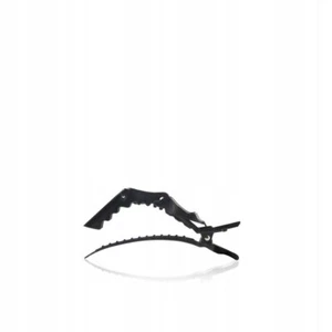 F317 HAIR CLIPS , CROCODILE CLIPS , BLACK 6 PCS , ALLIGATOR CLIPS - Picture 1 of 1