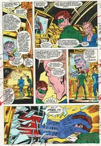 ACTION COMICS WEEKLY GREEN LANTERN #633 PRODUCTION ART TOLLIN SIGNED COA PG 7 - Picture 1 of 3