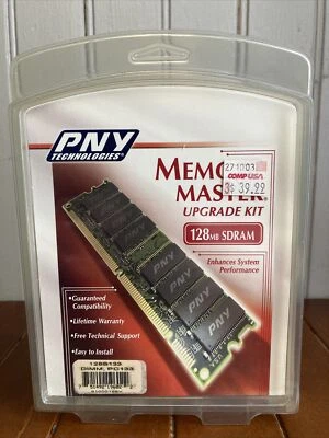 PNY Memory Master Upgrade Kit 128MB SDRAM PC133 – NEW in Package - Image 1 of 4
