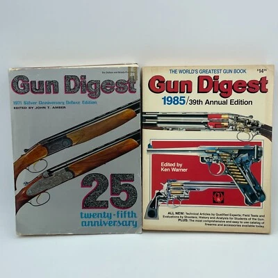 GUN DIGEST 1971 25th Anniversary Deluxe Edition & 1985 39th Annual Lot 2 Books - Image 1 of 4