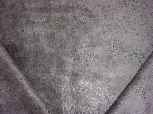 Romo Testino Amethyst in Graphite Metallic Velvet Drapery Upholstery Fabric - Picture 1 of 3