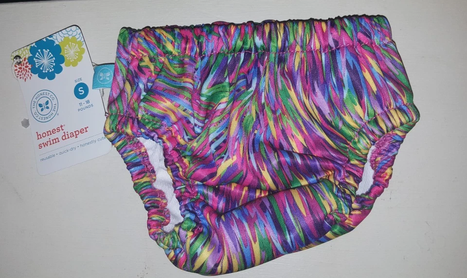 Honest Company Swim Diaper Splash Design Girl's Size (Small 11-18bs ) NWT - Image 1 of 1