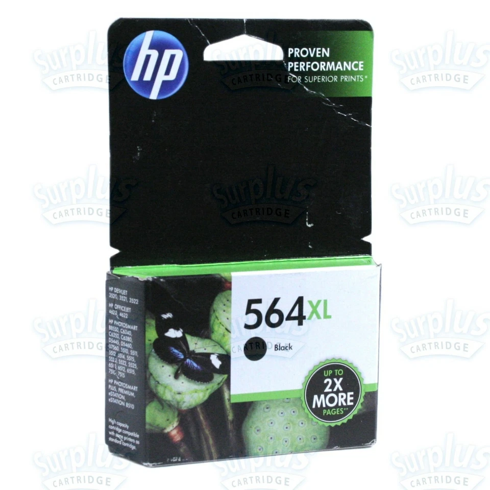 Original HP 564XL Negro PhotoSmart B8550 7515 7520 7525 6520 6512 (Caja al por menor) Foto 1 de 1