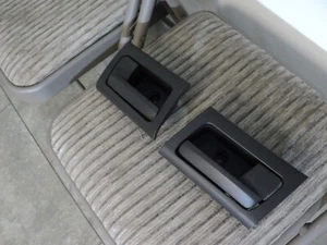 Rear only 2003-2011 Ford Crown Victoria Vic Interior Door Handle OEM BLACK Set - Picture 1 of 3