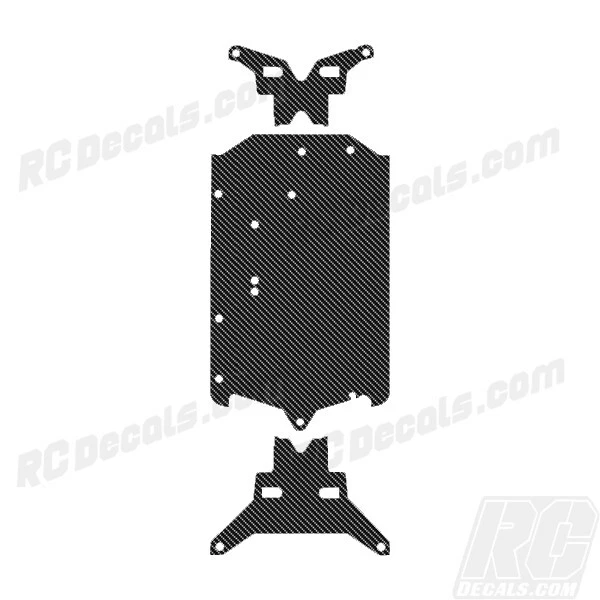 Traxxas 4tec 2.0 - Kit de protector de chasis grueso - TRA8322 - Calcomanía de fibra de carbono Foto 1 de 1