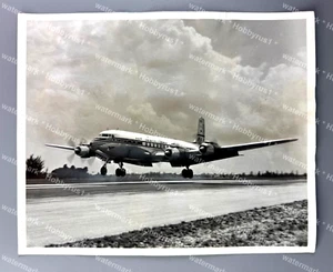 Avión Pan American World Airways 1er avión DC-7C 1956 foto de prensa original - Imagen 1 de 2