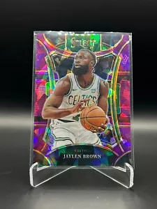 Jaylen Brown 2023-24 Select soppalco livello NBA viola ghiaccio/99 SP Celtics - Foto 1 di 2