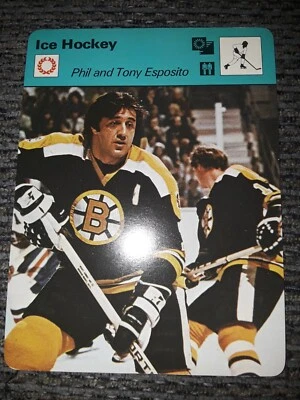 PHIL и TONY ESPOSITO 1977-79 Sportscaster #03-19 BRUINS Лозанна B назад - Изображение 1 из 3