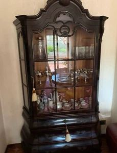 Bellissima vetrina vintage soggiorno mogano scuro - Foto 1 di 3