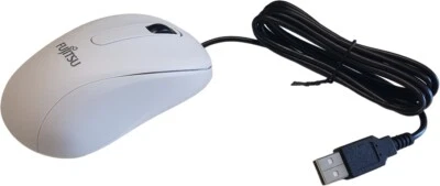 Premium Fujitsu Maus M520 USB - Computer PC Laptop optische Mouse weiß - Bild 1 von 3
