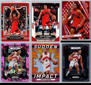 SCOTTIE BARNES - mixed lot of 6 - Rookie, Insert, Parallel - Toronto Raptors - Picture 1 of 13