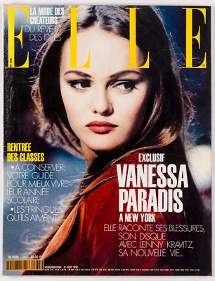 Vanessa Paradis PHILIPPE STARCK Collections ELLE FRANCE magazine 8 1992 Kidswear - Image 1 of 4
