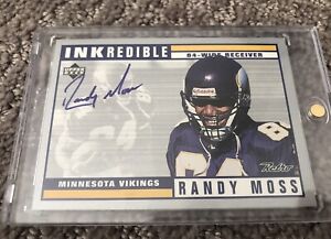 1999 Upper Deck Retro Inkredible Gold RANDY MOSS Autograph Minnesota Vikings