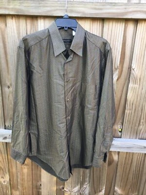 CAMISA DE HOMBRE J HANE BARNES DORADA/GRIS/CUELLO MANGA LARGA; TALLA MEDIANA Foto 1 de 4