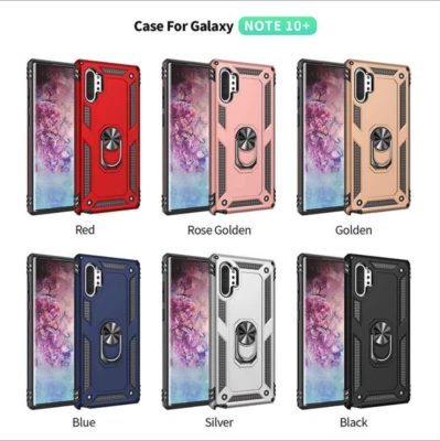 Funda con anillo de soporte para Galaxy S21 S8 S9 S10 S20 FE Note 20 Ultra 10 9 8 Plus Foto 1 de 4