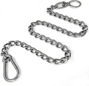 Dog Chain Leash, 304 Stainless Steel Dog Short Lead Metal Heavy Duty Chain DIY D - Picture 1 of 12
