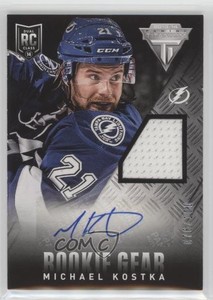 2013-14 Panini Anthology Titanium Update Gear /100 Michael Kostka Rookie Auto RC