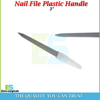 BEADEN® INSTRUMENTS / MEDSPO Lima Unghie Manico Plastica Extra Finta Tagliaunghie Strumenti Chiropodi