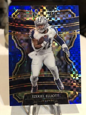 2019 Select Blue Ezekiel Elliott Dallas Cowboys #55/175 Clean Card No.74 - Image 1 of 4