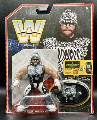 RARO WWE Mattel Retro Macho Man Randy Savage Serie 5 Nuevo Orden Mundial Locura NUEVO Y SELLADO Foto 1 de 4