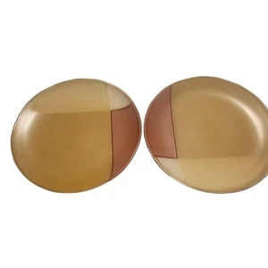Sango Gold Dust Sienna Dinner Plates Stoneware 5039 Tan, Beige, Rust Set of two - Picture 1 of 8