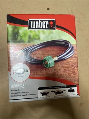 Manguera y adaptador de línea de gas de goma Weber 72 pulgadas L X 1,5 pulgadas. (6 pies) Foto 1 de 4