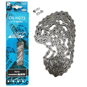 Shimano CN-HG73 Bicycle Chain 9-Speed 116 Link Bike Chain W/ Magic Buckle - Picture 1 of 6