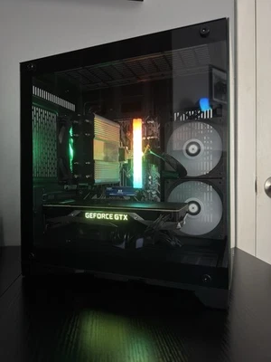 NVIDIA GTX 1080 | Ryzen 5 3600 | 16 GB RGB RAM Gaming PC + WiFi and Windows 11 - Image 1 of 4