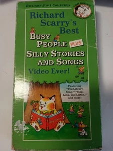 Richard Scarry's Best Busy People Plus Silly Stories & Songs Video VHS (1994)  - Picture 1 of 1